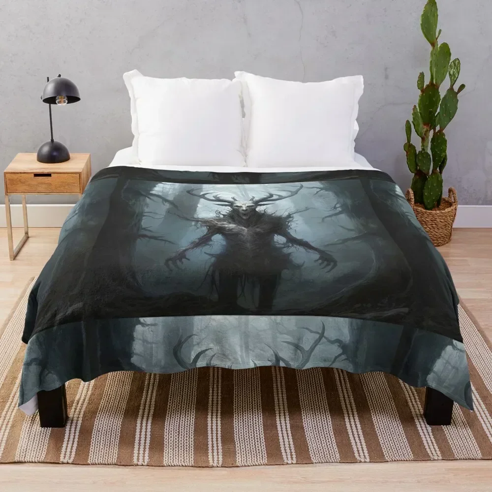 Wendigo Throw Blanket christmas gifts Hairys Blankets