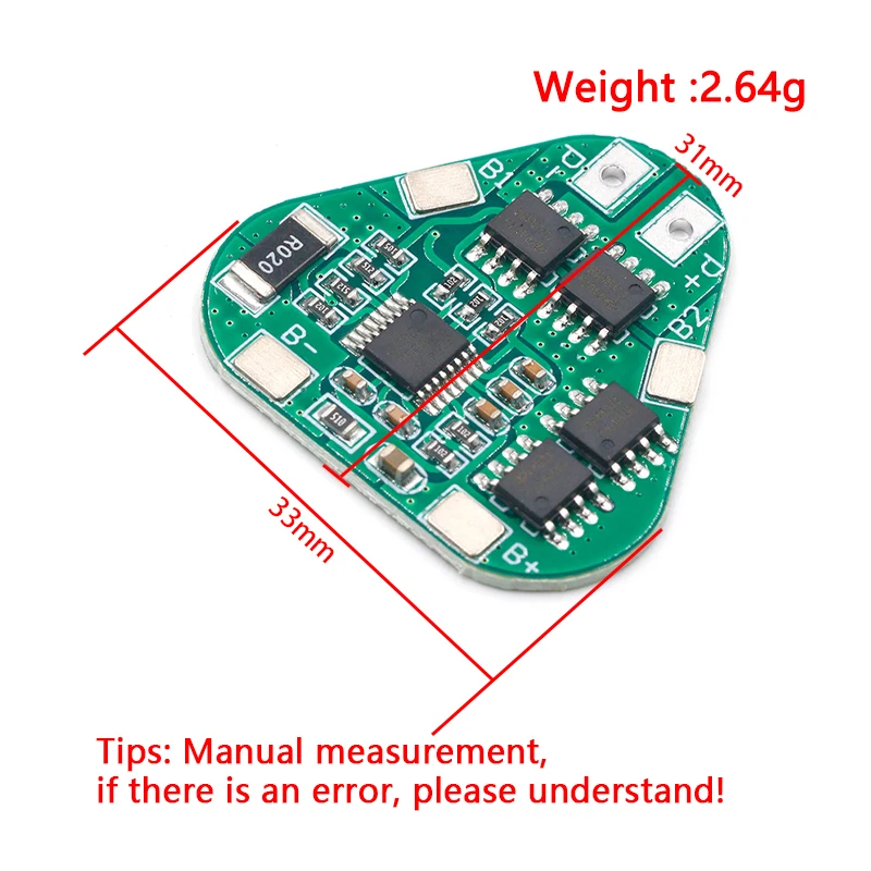 3S 12V 18650 Lithium Battery Protection Board 11.1V 12.6V overcharge over-discharge protect 8A 3 Cell Pack Li-ion BMS PCM PCB