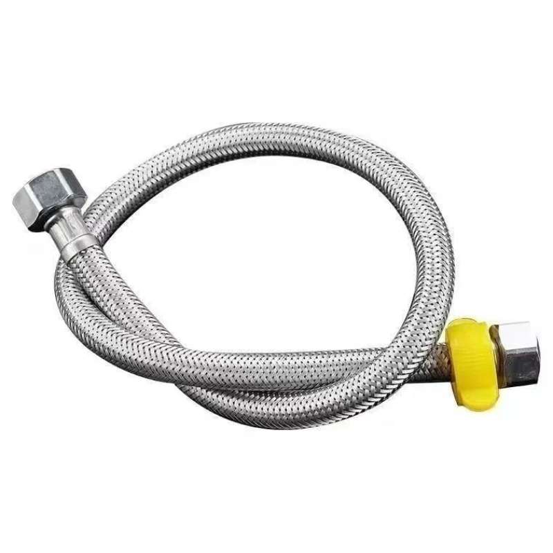 304 stainless steel braided hose, suitable for cold and hot water pipe connections in kitchens and bathrooms