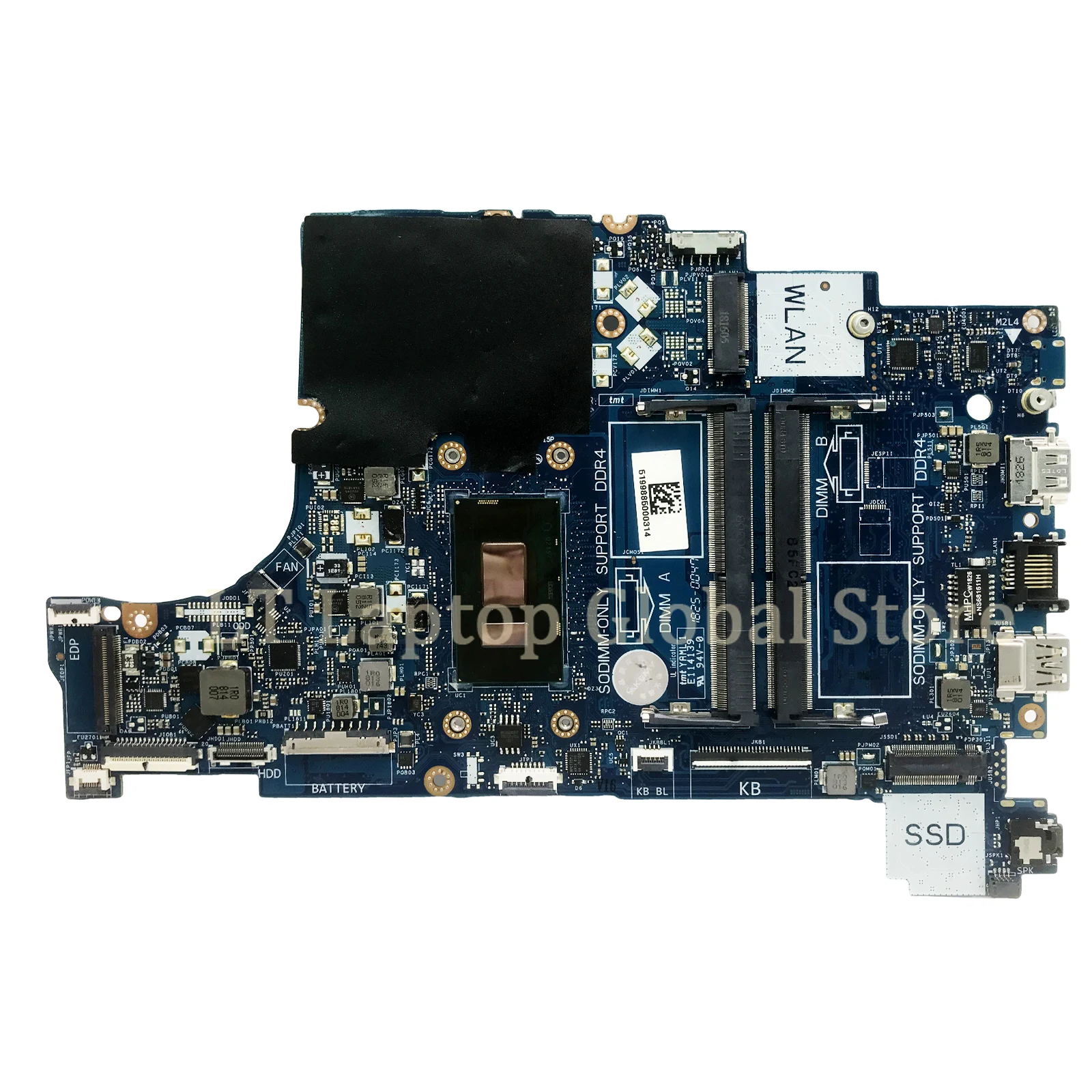 LA-F115P For DELL Inspiron 3490 3590 LA-F115P Notebook Motherboard i3 i5 i7 CPU tested Laptop Mainboard