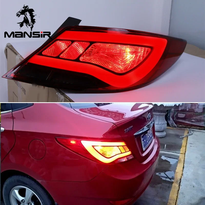 Auto Accessoire Led-achterlicht Voor Hyundai Accent Solaris 2012 2013 2014 Achter Running Light Brake Reverse Lamp Richtingaanwijzer