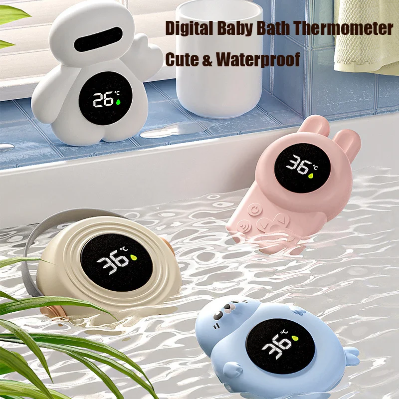 

Baby Bath Thermometer Digital Water Temperature With 3 Color Backlit Infant Safety Bath Tube Temperatures Gauge Floating Toy