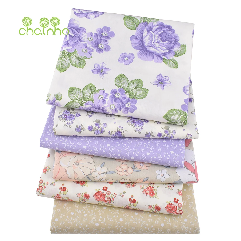 Chainho,Printed Twill Weave Cotton Fabric,Patchwork Cloth,DIY Sewing Quilting Material,Cartoon Series,3 Specification,3C62
