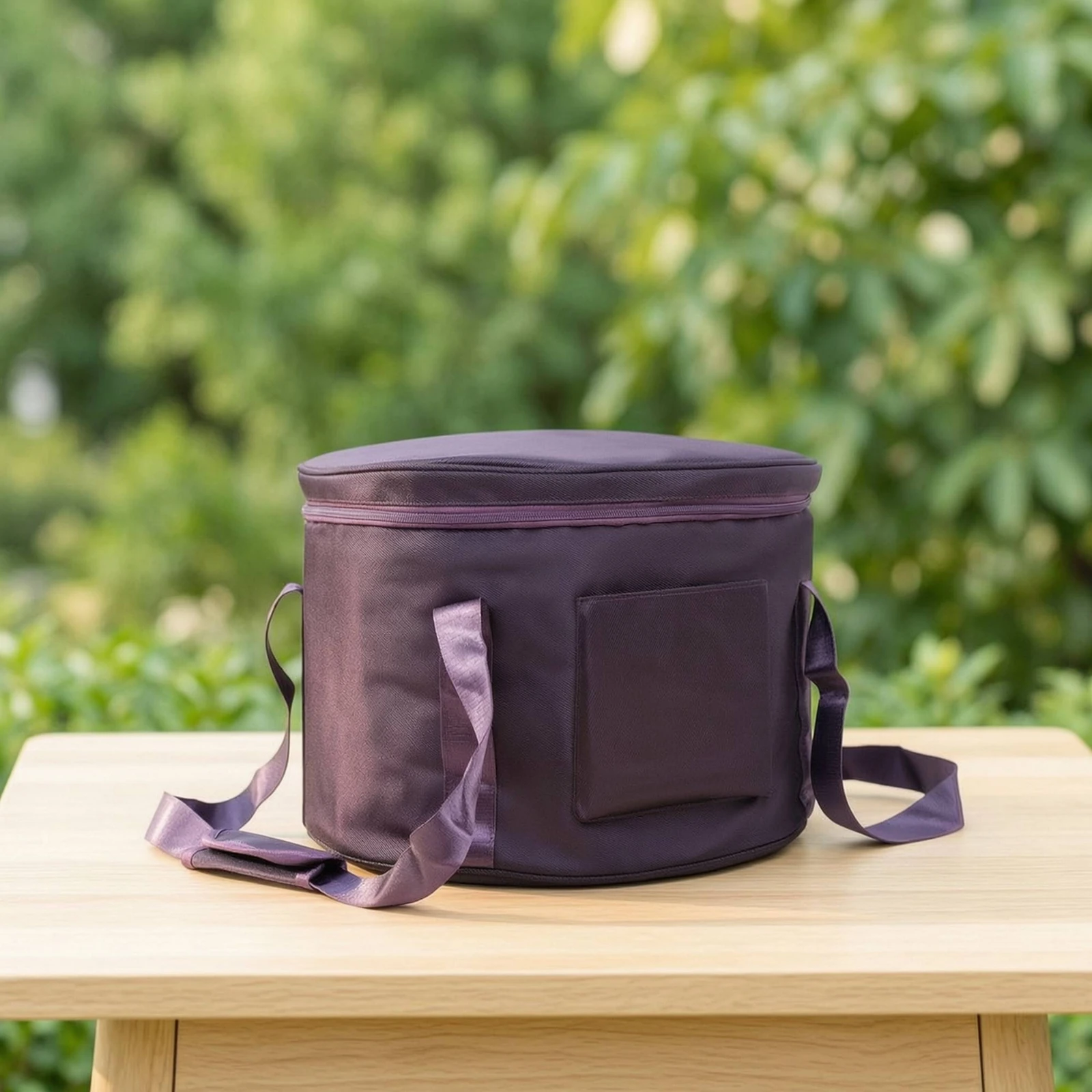 Singing Bowl Bag with Shoulder Strap Portable Crystal Singing Bowl Case Travel Bag with Zipper Easy to Carry Long-Lasting