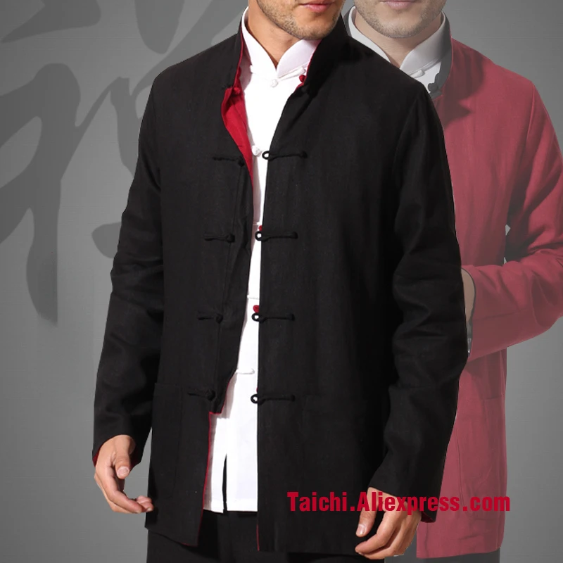 

clothes and costume male clothes of traditional culture clothing male two-sided wear Kungfu wear jacket