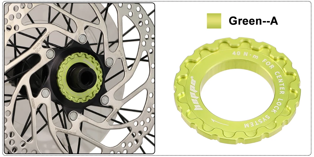 HEPPE Fahrrad Center Lock Scheibenbremssicherungsring Fahrrad Center Lock Scheibenbremssicherungsring Laufradnabe Rotor-Sicherungsring 7075 Aluminiumlegierung – Detail 15