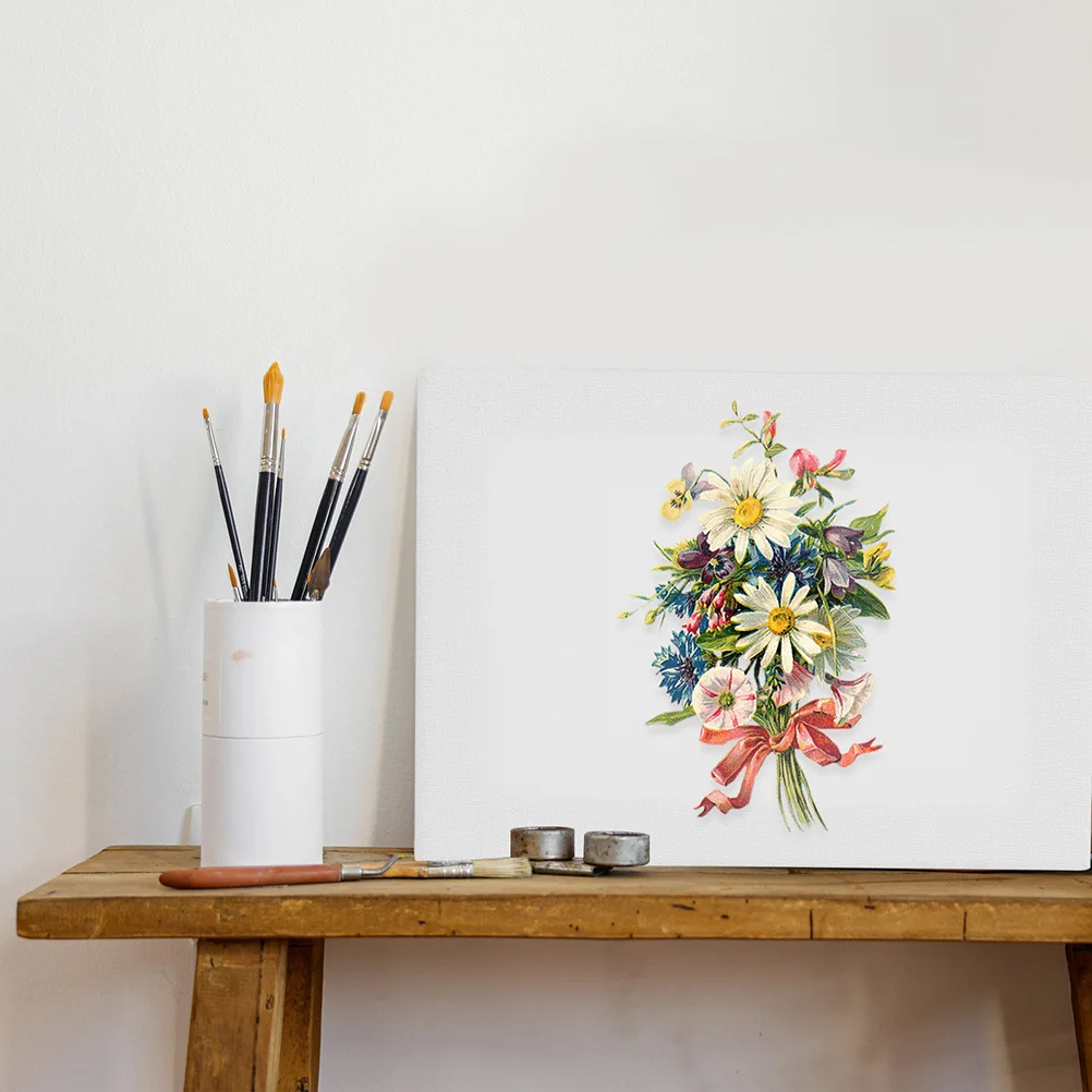 3pcs Premium Canvas Boards For Oil Painting Acid-Free Cloth Panels Portable Drawing Art Sketchpads Square Cloth Drawing Boards