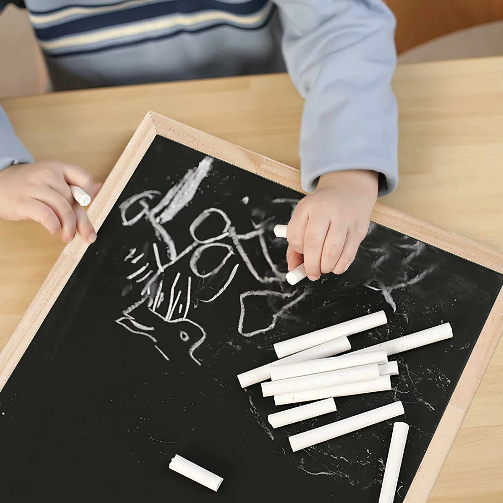 

Framed Wood Sign Chalkboard for Wall Hanging Mini Chalkboard Message Board Natural Wooden Decor for Home Office Classroom