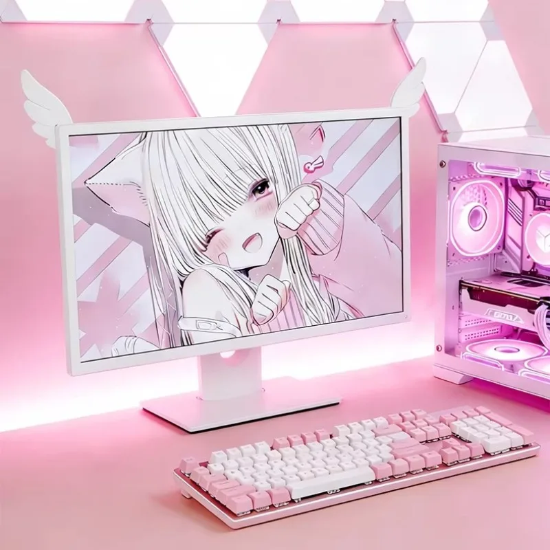 Angel Wing Monitor Decoration PLA Material Esports Room Computer Screen Decoration Customized Borders Cute Small Accessories
