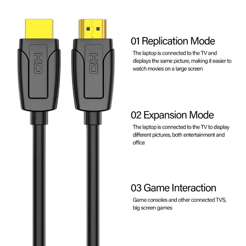 HDMI2.0 Cable Video Cable Compatible para Monitores 4K60Hz Dispositivo juego 83cf
