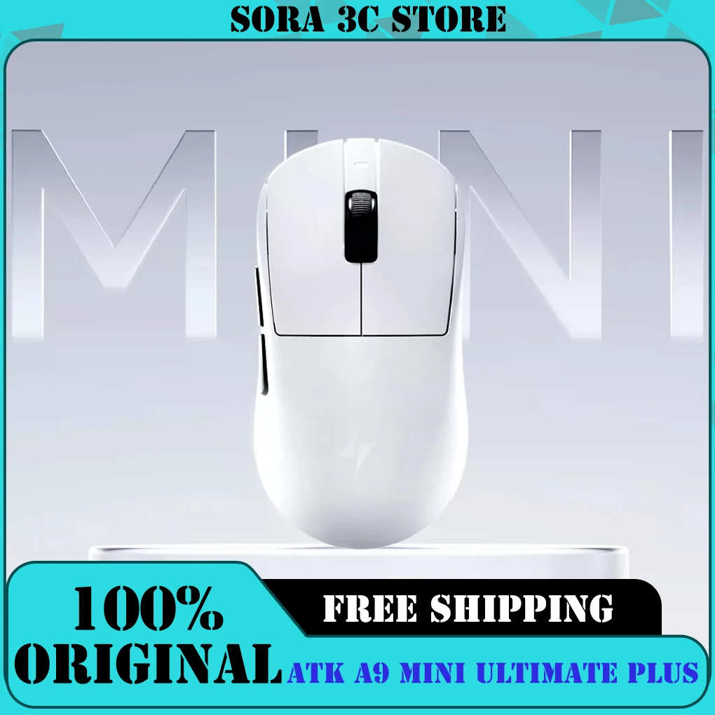 ATK A9 MINI Ultimate Plus Wireless Gaming Mouse 39g Small Medium Hand PAW3955 MASTER 8K Polling NearLink Optical RGB