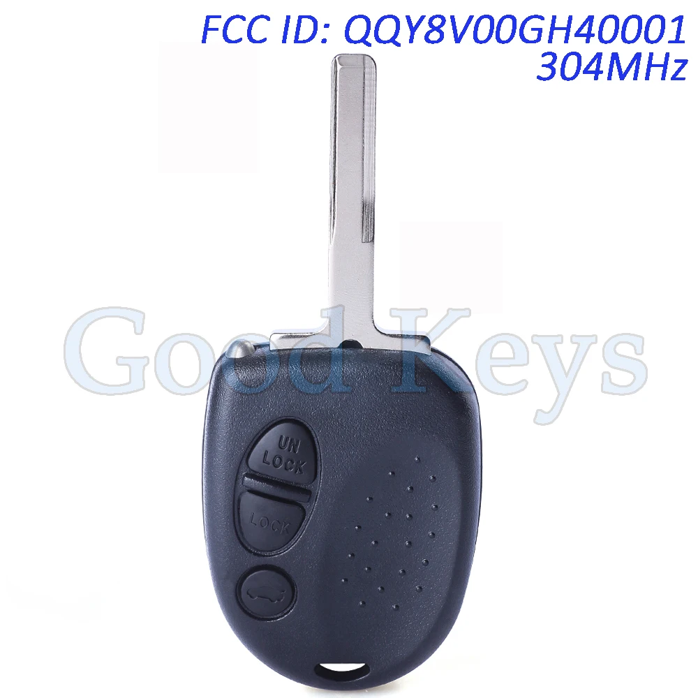 KEYECU QQY8V00GH40001 304MHz Remote Key Fob for Holden Commodore for Chevrolet Caprice Lumina for Pontiac GTO 2004 2005 2006