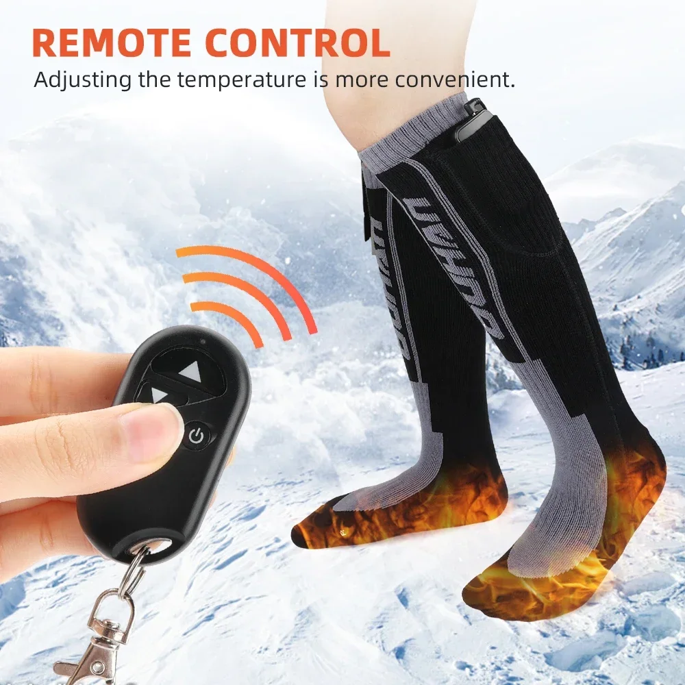 KEMIMOTO 3.7V 4000mAh Battery Remote Control for Heated Socks Gloves Heated Insole Mini Rechargeable Batteries Light Thin Safety