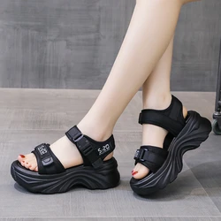 Rimocy Fashion Platform Sandals for Women Summer 2023 Thick Bottom Womens Walking Sandals Chunky Non Slip Beach Shoes Woman