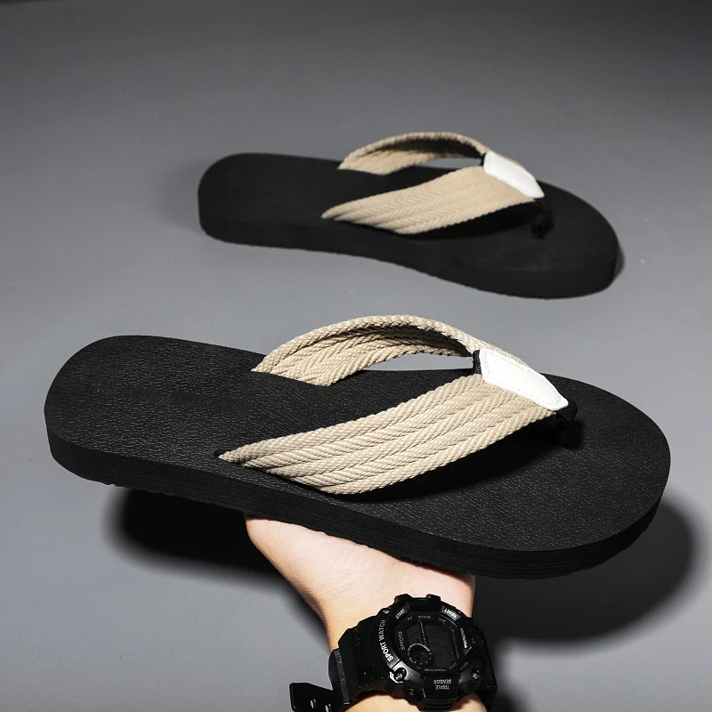 New Large-Sized, Fashionable And Casual Men'S Sandals With Thick Soles And Light Weight, Outdoor Hiking Wading Men'S Flip-Flops