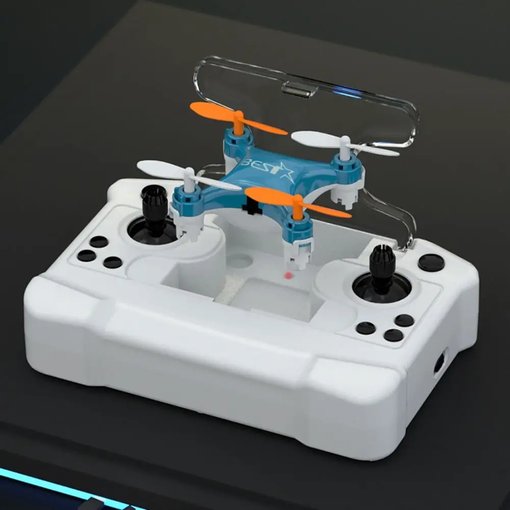 

ABS Mini Remote Control Aircraft Rechargeable with Light Rotation Remote Control Drone Four-axis Durable