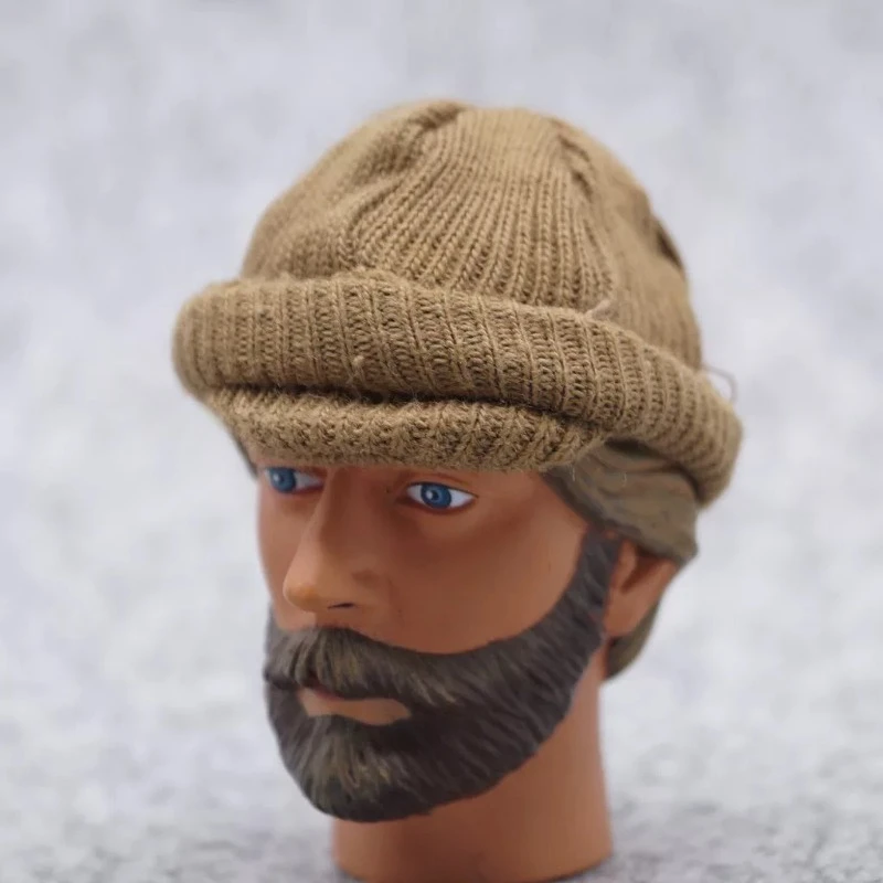 1/6 Scale Hobbies Soldier Pilot Ear Protection Yarn Hat Model Decor for 12'' Toy Figures Body Accessories