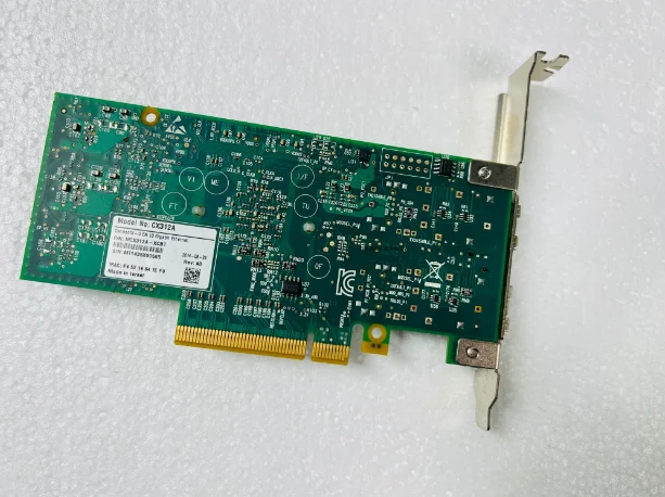 Para Mellanox MCX312A-XCBT ConnectX-3 CX312A Qunhui tarjeta de red óptica de doble puerto 10-Gigabit