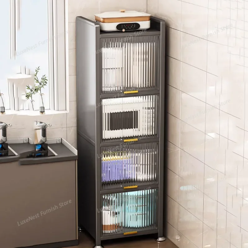 

Современные кухонные шкафы для хранения с полками, скандинавские кухонные шкафы, металлическая мебель класса люкс, мебель для дома