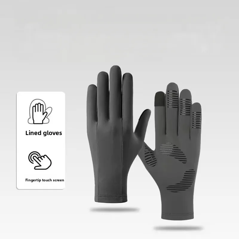 Ski Glove Liner Winter Touchscreen Warm Fleece Lined Unisex Driving Riding Windproof Thermal Inner Glovesski accessories