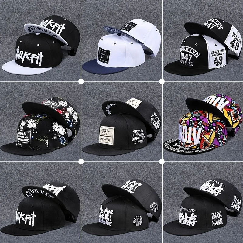 New Hot Sales Embroidered Baseball Hat Men Women Cotton Flat Edge Sunshade Hat Outdoor HipHop Trucker Hat Snapback Dad Hat Gorra