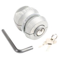 Anti-Theft Trailer Parts Ball Lock Hitch Lock for Coupling Tow Caravan Silver