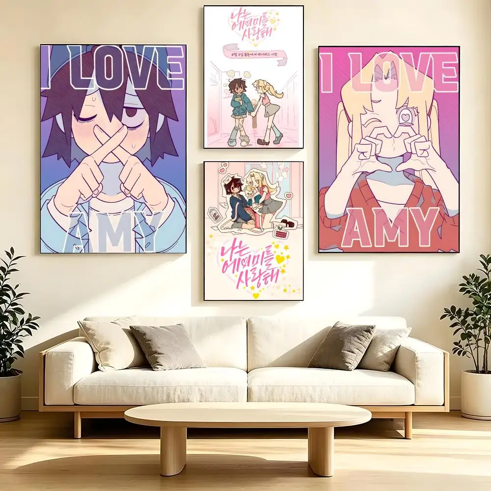 Webtoon I Love Amy Poster Poster High Quality Wall Art for Home Office Bedroom Living Room Perfect