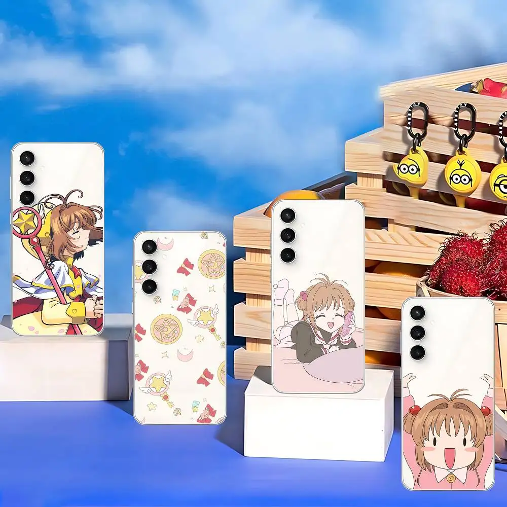 

Cute C-Cardcaptor Sakura-S Phone Case For Samsung Galaxy S25 S24 S23 S22 S21 FE Ultra Plus A32 A53 A13 A31 Soft Cover
