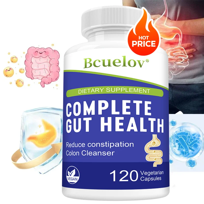 

Gut Health Capsules - Senna Leaf Ginger & Dandelion Root, Support Daily Gut Wellness, Intestinal Comfort & Digestive Regularity
