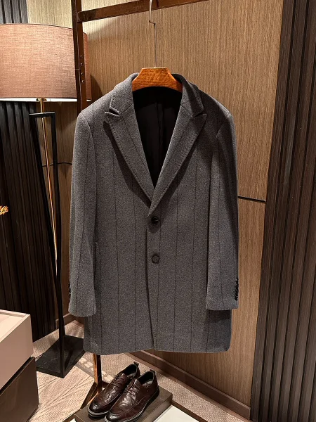 

Мужское шерстяное пальто Elite Quali, осень-зима, повседневная ветровка средней длины, модная верхняя одежда