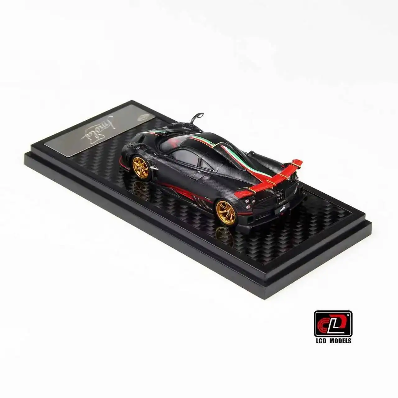 PreSale LCD 1:64 Imola V12 مجموعة كربون كاملة لعبة مصغرة نموذج سيارة ديوراما
