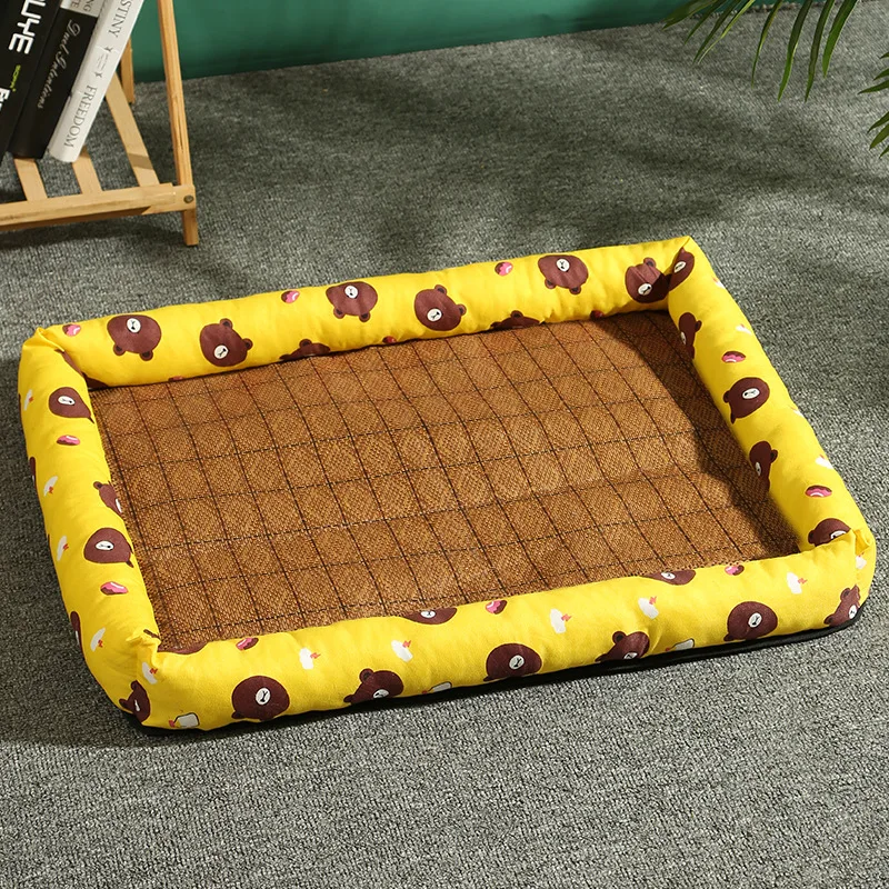 Teng Xi Cat Nest مستلزمات الحيوانات الأليفة الصيفية، عش الكلب الصغير، مرتبة كلب صغيرة، عش حصيرة رائعة للقطط