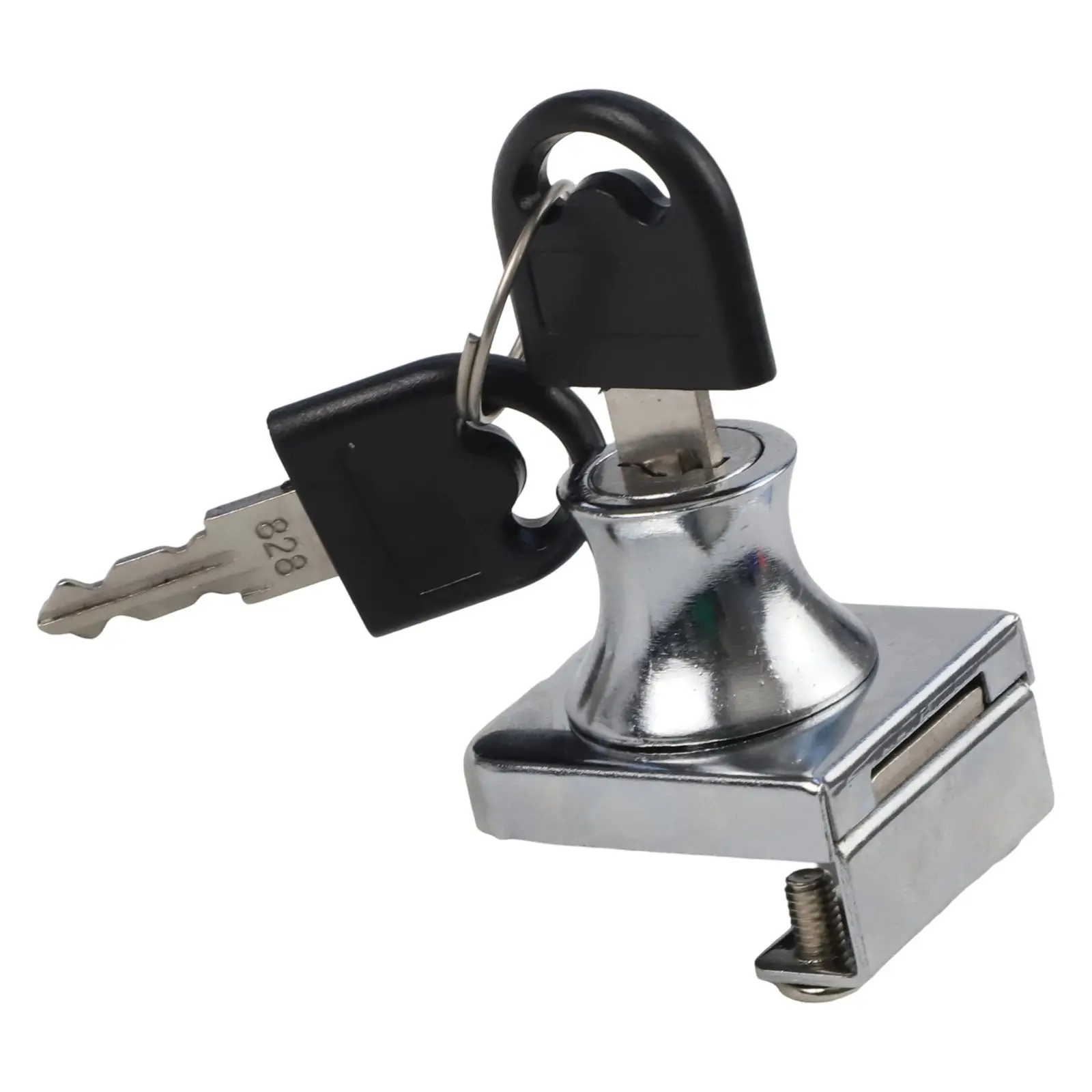 Glass Door Cabinet Lock for Display Cabinets Cold Rolled Steel Build Rust and Wear Resistant for 5 to 8mm Glass Thickness