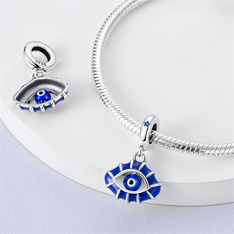 925 Sterling Silver Guadalupe Our Lady of Sphinx Auspicious Protective Beaded Original Bracelet DIY Jewelry Making Women's  Gift