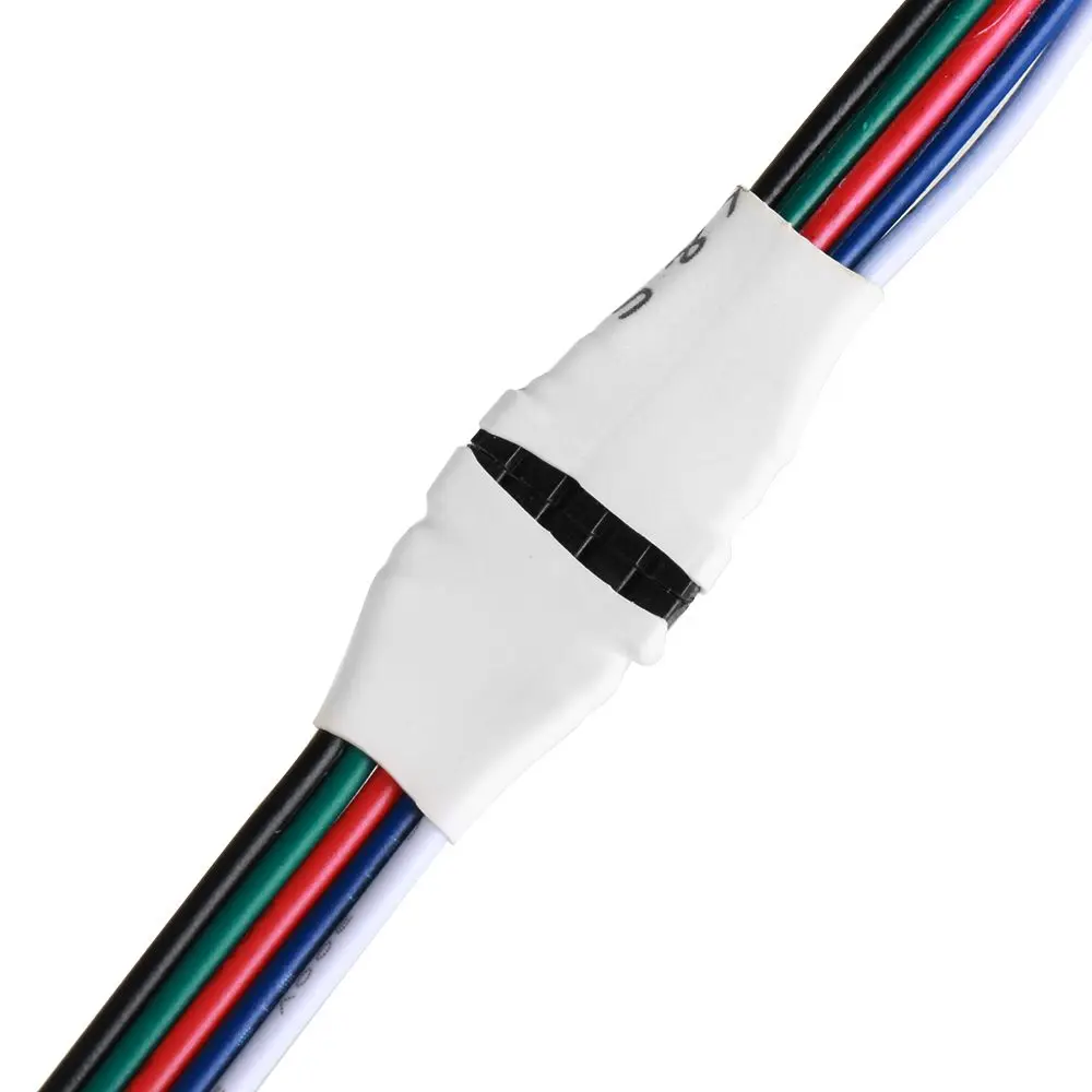 2Pcs New LED Strip Light For 3528 5050 4 pin 5 Pin Adapter Male Female Connector  Wire