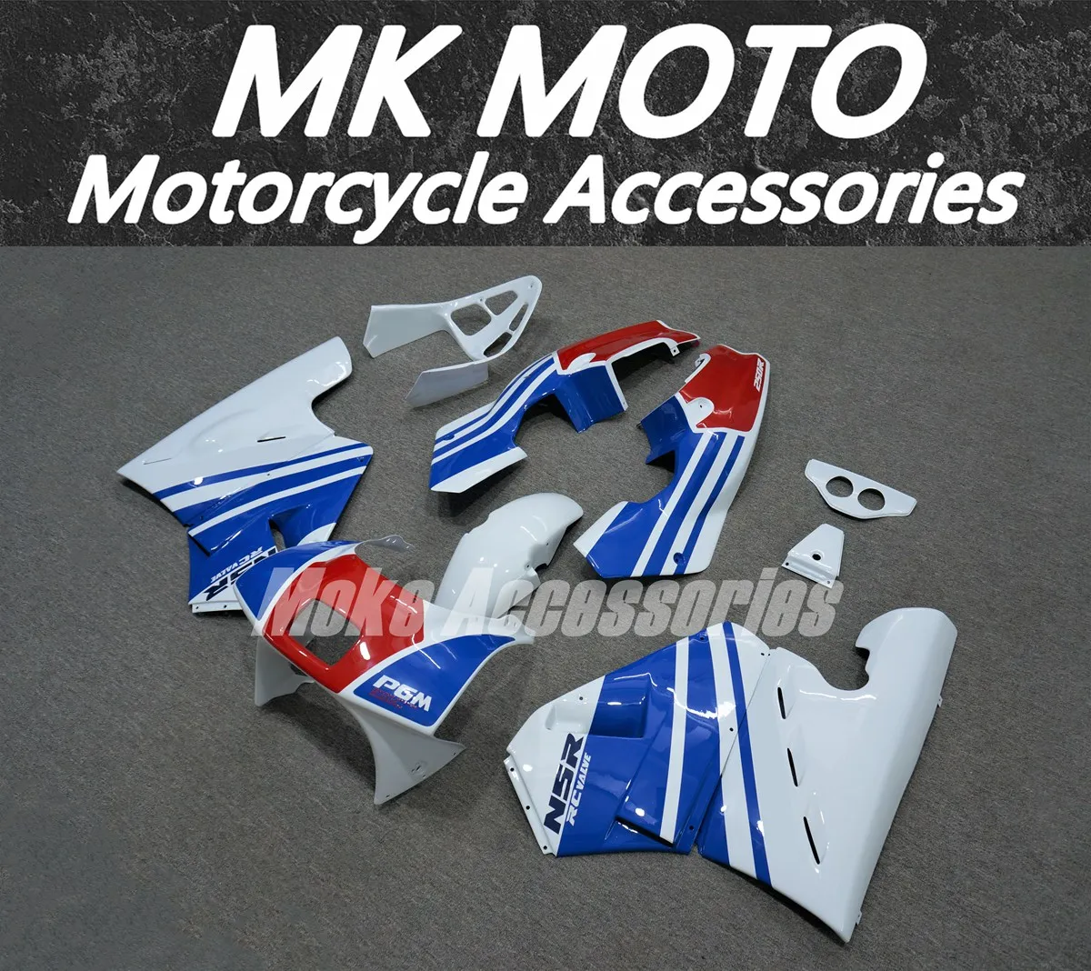 Motorcycle Fairings Kit Fit For NSR MC18 1989 Bodywork Set High Quality Abs Handmade Mould White Blue Red