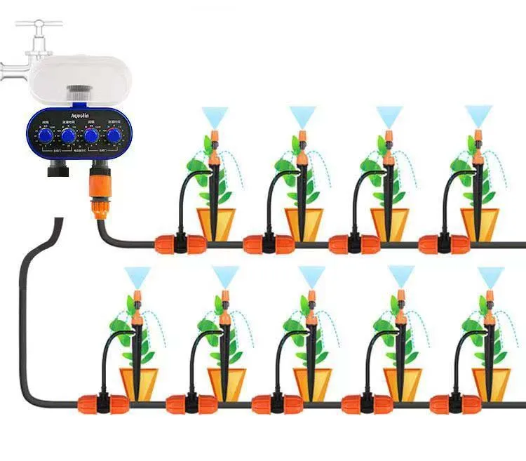 2025年式マルチチャンネル灌漑コントローラー 16ステーション点滴灌漑ガーデン スプレータイマー