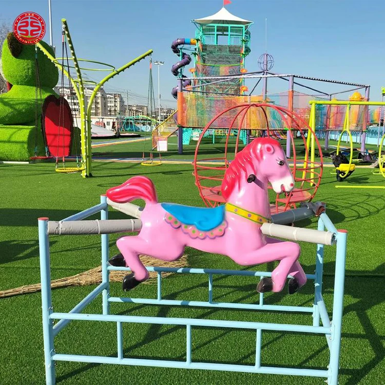 

Children Playground Bouncy Horse On Springs Vintage Spring Horseback Riding Equipment