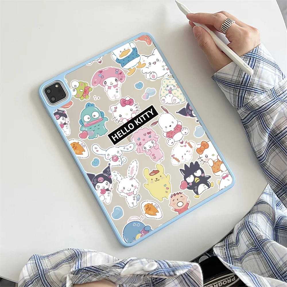 

Чехол для iPad Air11 2025 10th 10.2 7th 8th 9th Cover Pro 11 Air4 5 10.9 A16 11th Pro10.5 9.7 Mini6/7 Hello Kitty Hangyodon