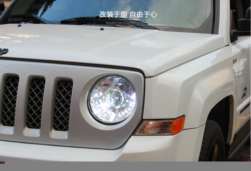 Car Styling for Patriot Headlights 2011 2012 2013 2014 PatriotHeadlight LED DRL HID Xenon Bi Xenon Lens High Low Beam Parking