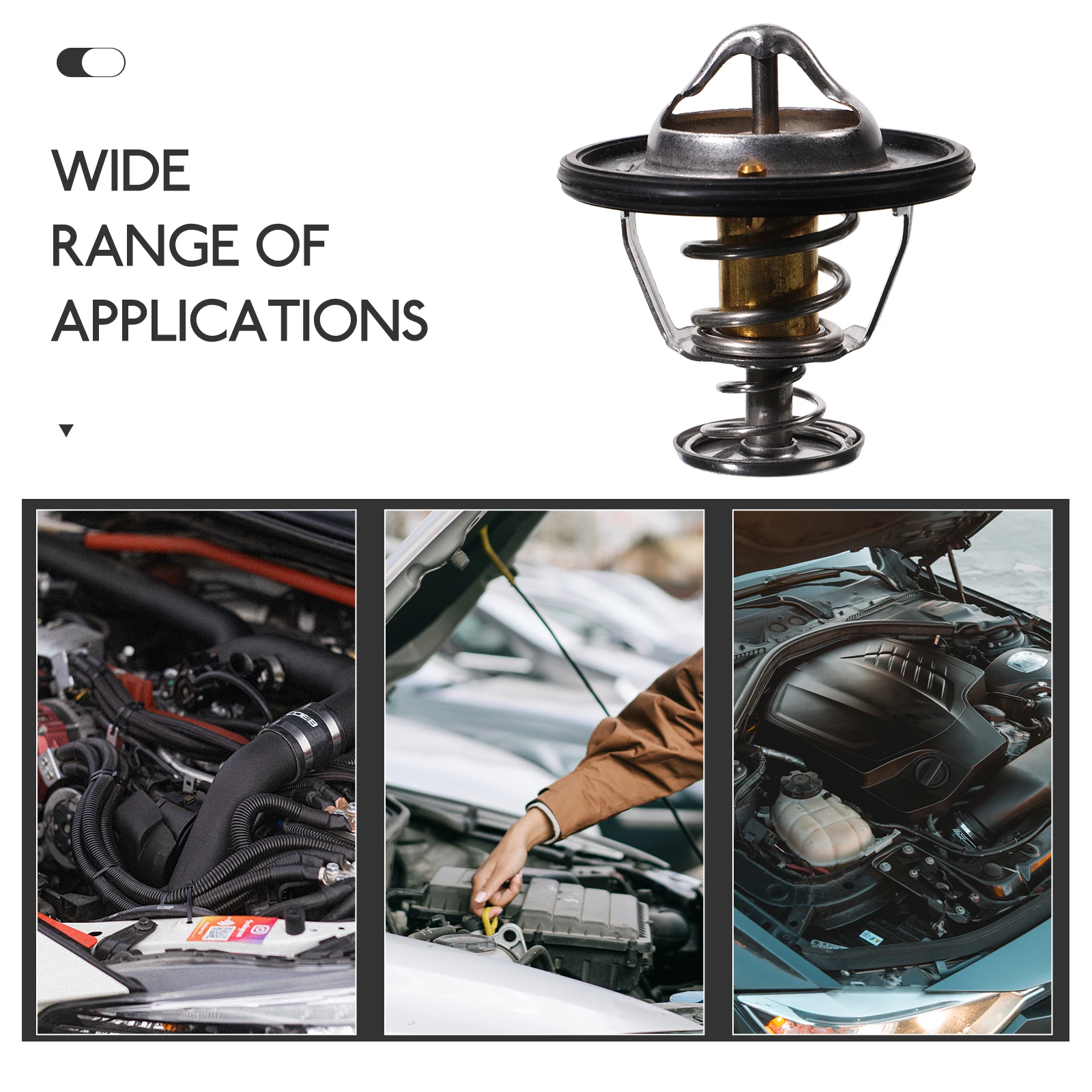 

Car Engine Stable Temperature Control Fuel Efficient Durable Replacement Automotive Cooling System Accessory Iron Engine