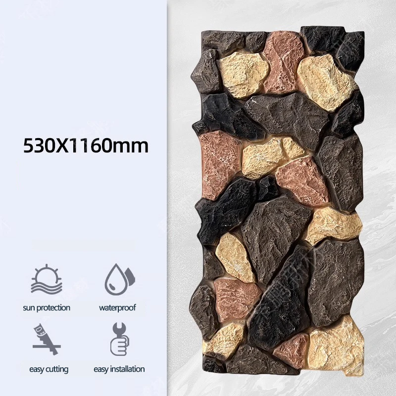 بو لوحة الحائط القلعة نموذج الديكور الداخلي الخارجي استخدام B1 معدل الحريق مواد البناء #1