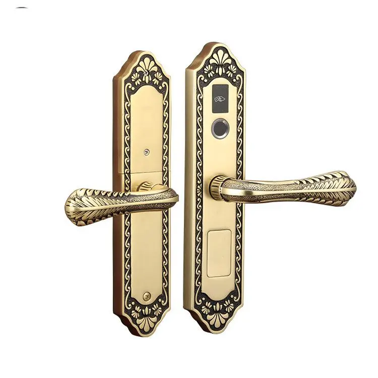 Door Smart Fingerprint Lock Smart Electronic Copper Lock Door Smart Password Pure Copper Mechanical Lock