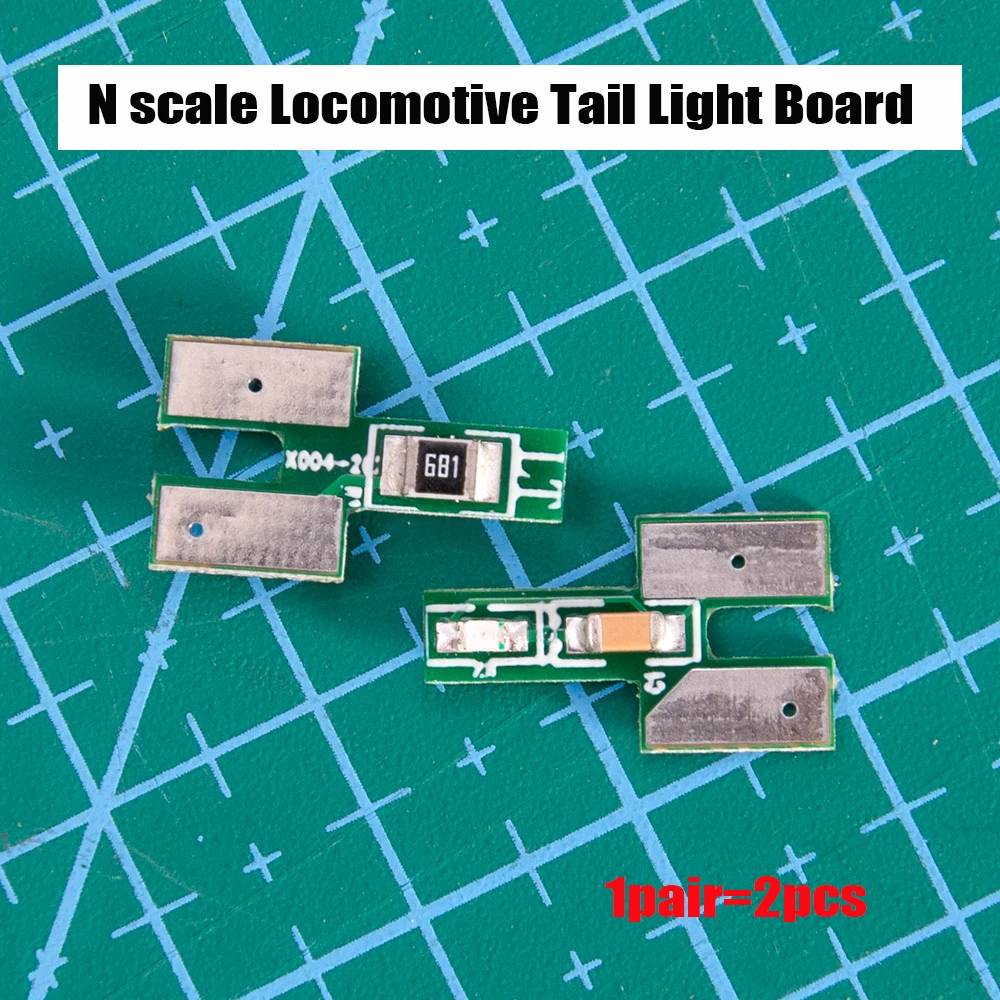 

1:160 Railway Train Accessories N scale Locomotive Tail Light Board LED Suitable for European and American Electric Train 1Pair