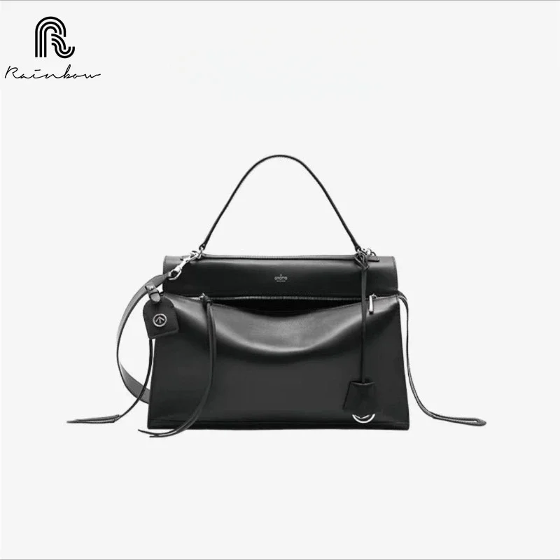 

RAINBOW Luxury Fashion New High-quality Leather Handbag For Women Simple Versatile Single Shoulder Crossbody Bag Trendy sizes