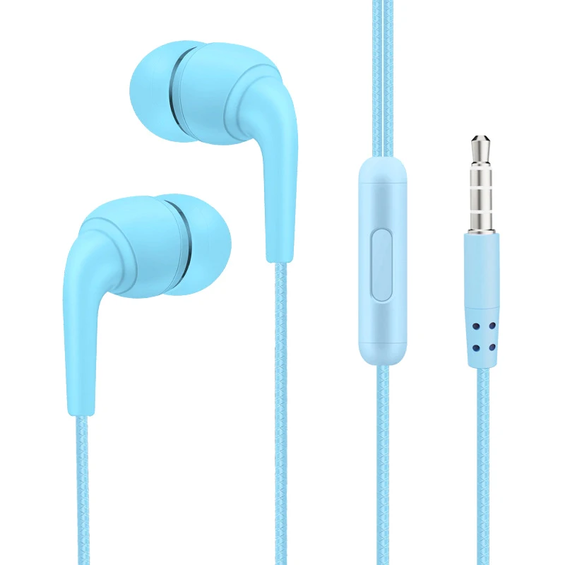 3,5-mm-Macaron-In-Ear-Kopfhörer für Musik anrufe mit Mikrofon-Gaming-Kopfhörern Business einfache mehrfarbige Mode-Kopfhörer