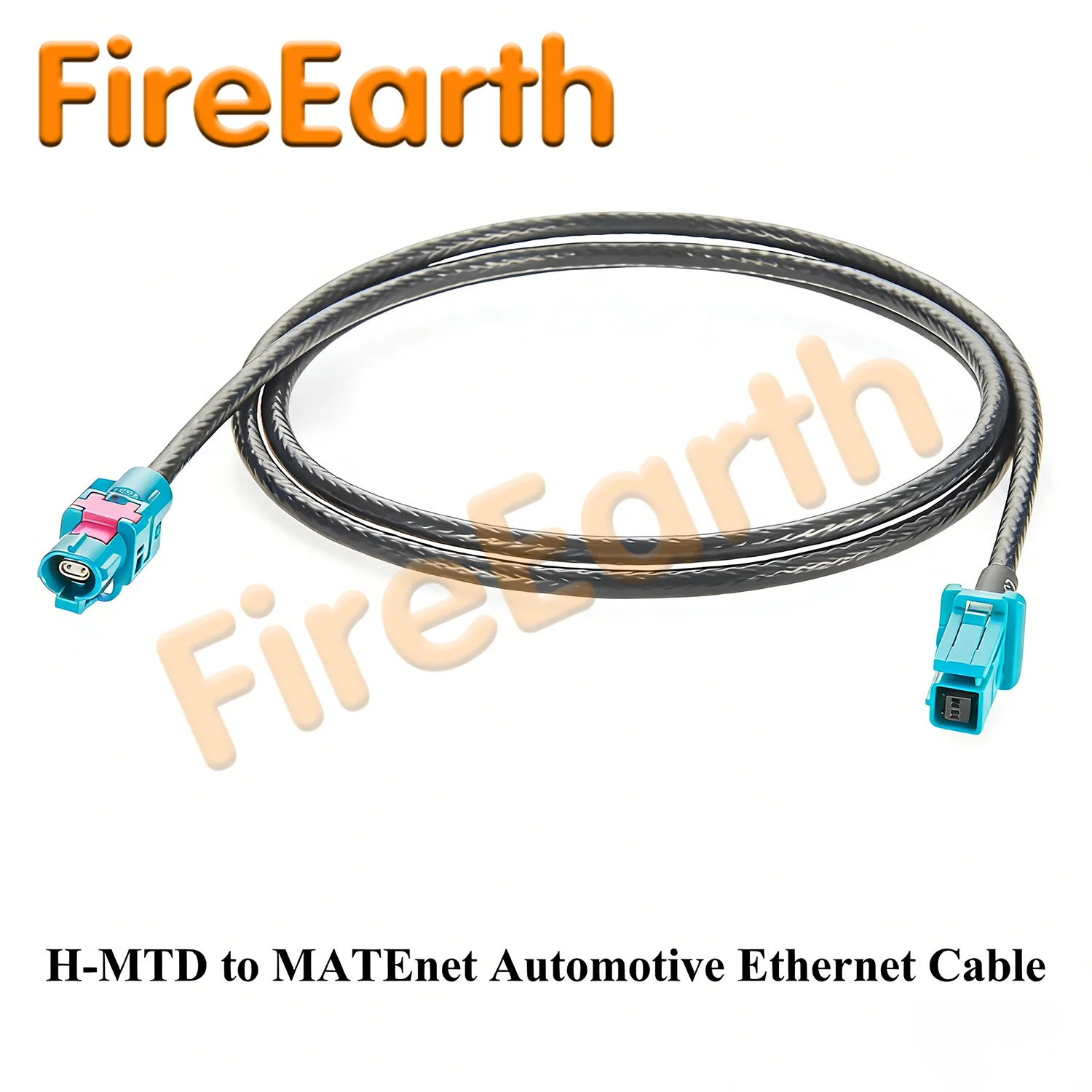 H-MTD to MATEnet Automotive Ethernet Cable, 2302510-9 TE MATEnet to Rosenberger H-MTD E6K10A-1BZZ5-Z Vehicle Ethernet Harness 1m