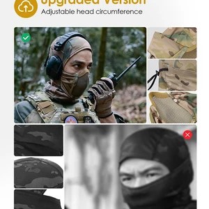 Onetigris-Balaklava-Netzmaske, Taktische Maske Ninja, Vollgesichtsschutz 12 Hauptverkäufe Balaclava Ninja - №7