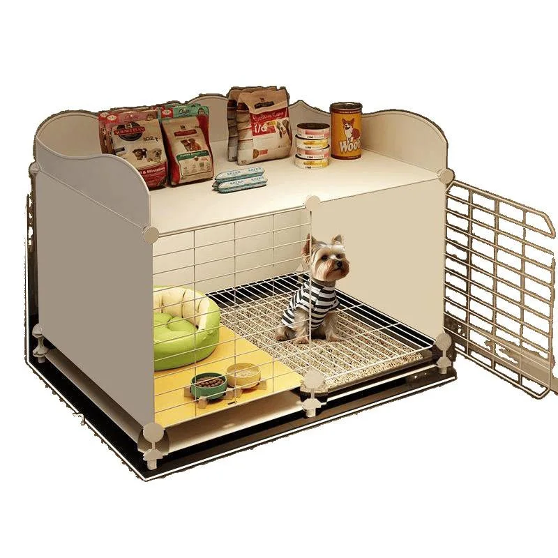 قفص كلب صغير مع غرفة واحدة وغرفة معيشة واحدة وحمام واحد ومساحة كبيرة مع بيت فصل المرحاض فيلا فاخرة