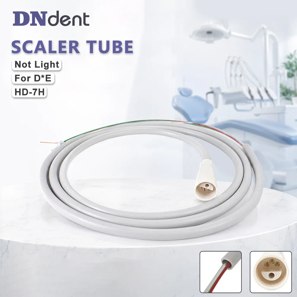 Dental Ultrasonic Scaler Cable Tube HD‑7H Without LED Silicone Hose Fit D*E Satelec Piezo Scaler Handpiece Replacement Spare Par